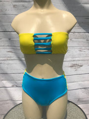 High Waist Strappy Bikini Set